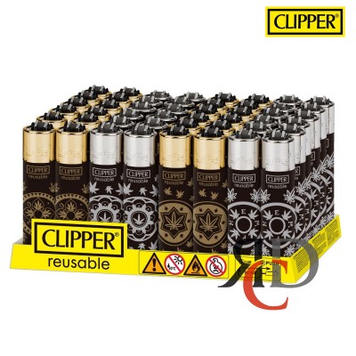 CLIPPER LIGHTER PRINTED 48CT/ DISPLAY - MONEY HEMP
